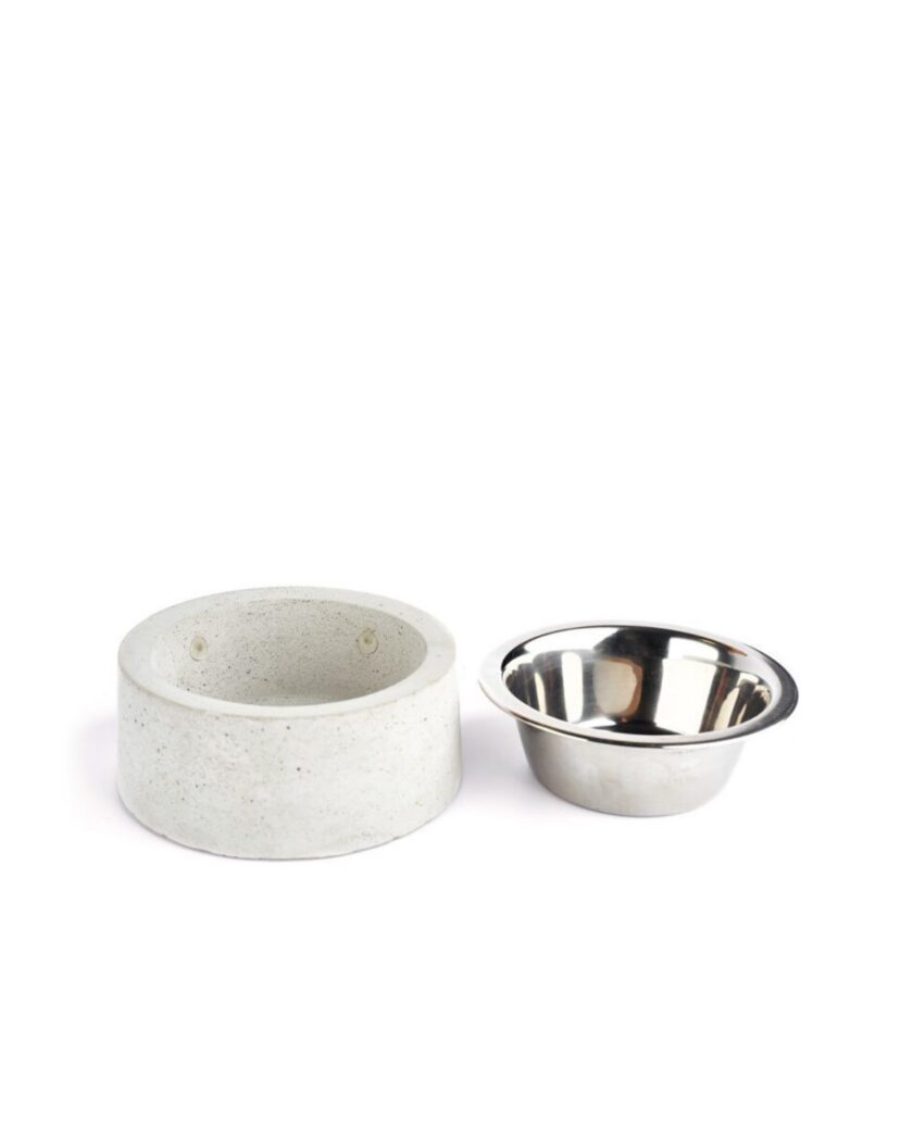 Wonton concrete food and water bowl 2